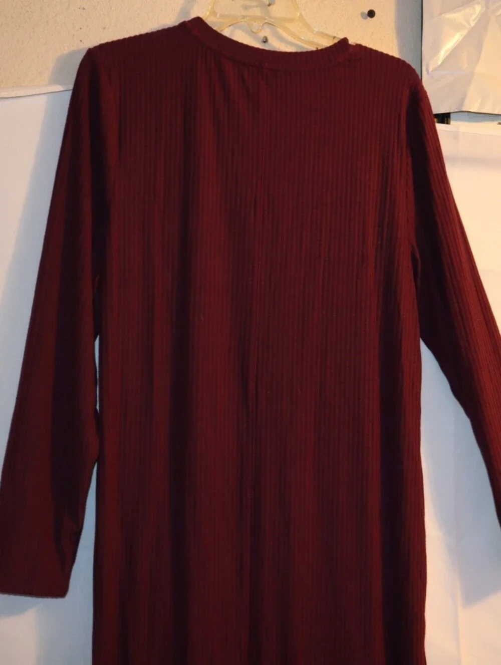 Universal Standard Geneva Crew Neck  Asymmetrical Dress in Jam Size Small =14W - Picture 9 of 12